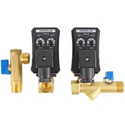 1/2 Electronic Drain Valve Air Compressor Filter Dry Air Storage Tank Drain Cooler Dry Electromechanical Magnetic Valve 220v