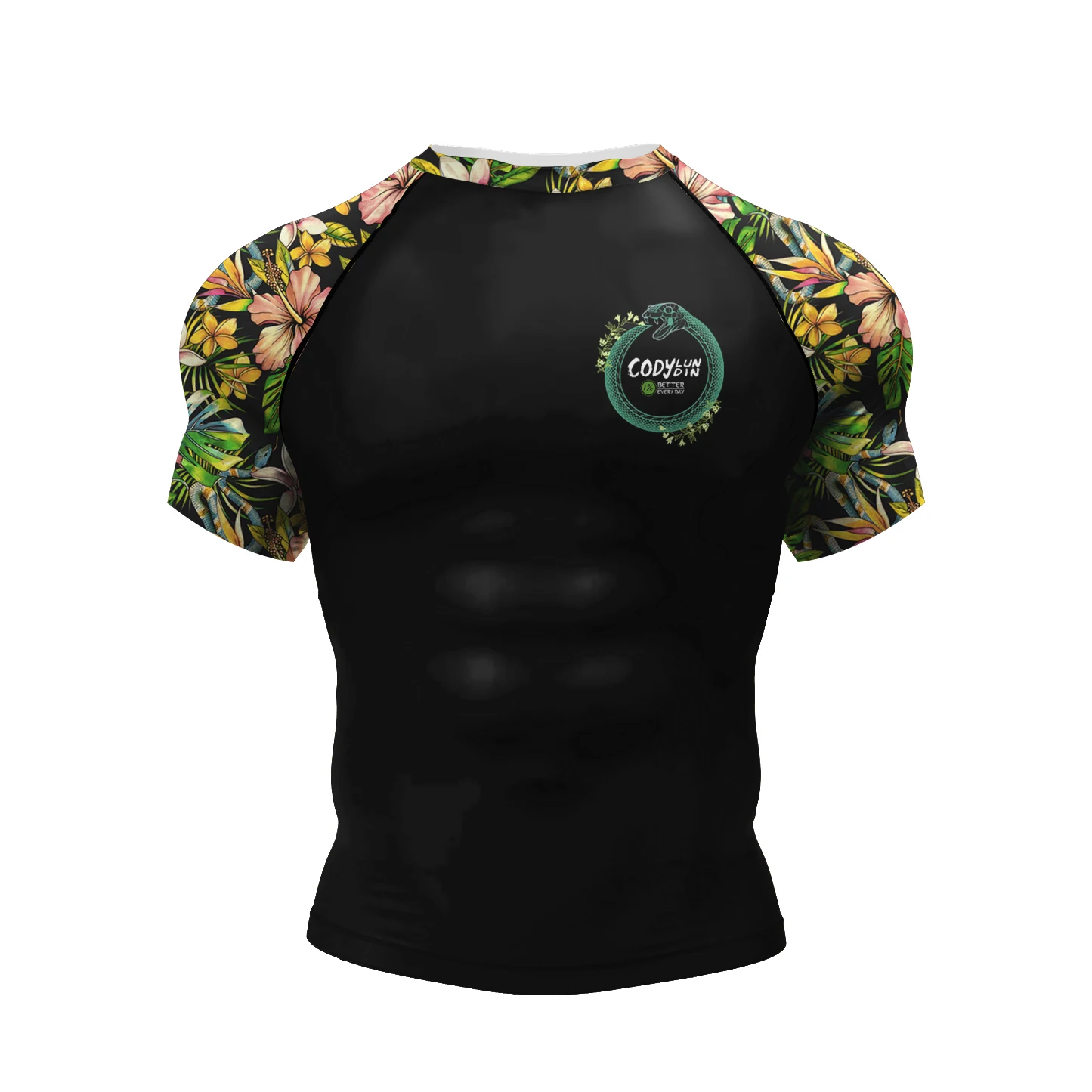 Men\'s UPF 50+ Spandex Quick Dry Short Sleeve Compression Exercise Baselayer T-Shirts Boxing Jersey Male BJJ jiu jitsu Rashguard