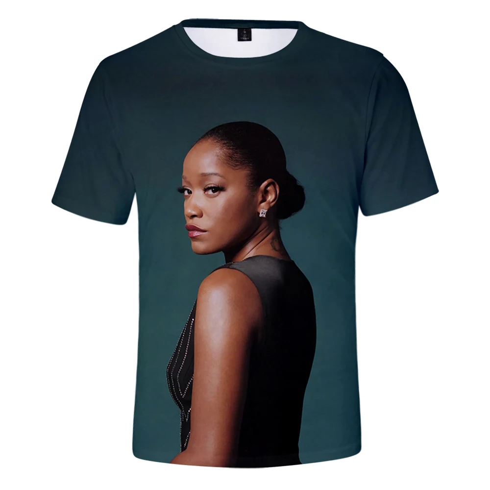 Keke Palmer Tshirt Unisex Crewneck Short Sleeve Tee Men Women T-shirt Casual Style America Pop Star 3D Clothes