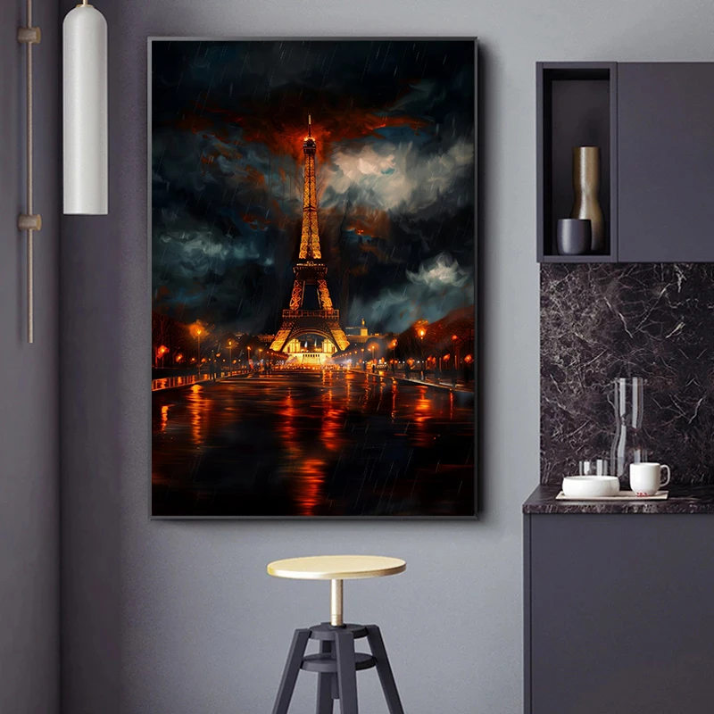 Colosseum Eiffel Tower Titanic Sea Boat Canvas Painting Poster Wall Art Picture Print for Living Room Home Decor Cuadros