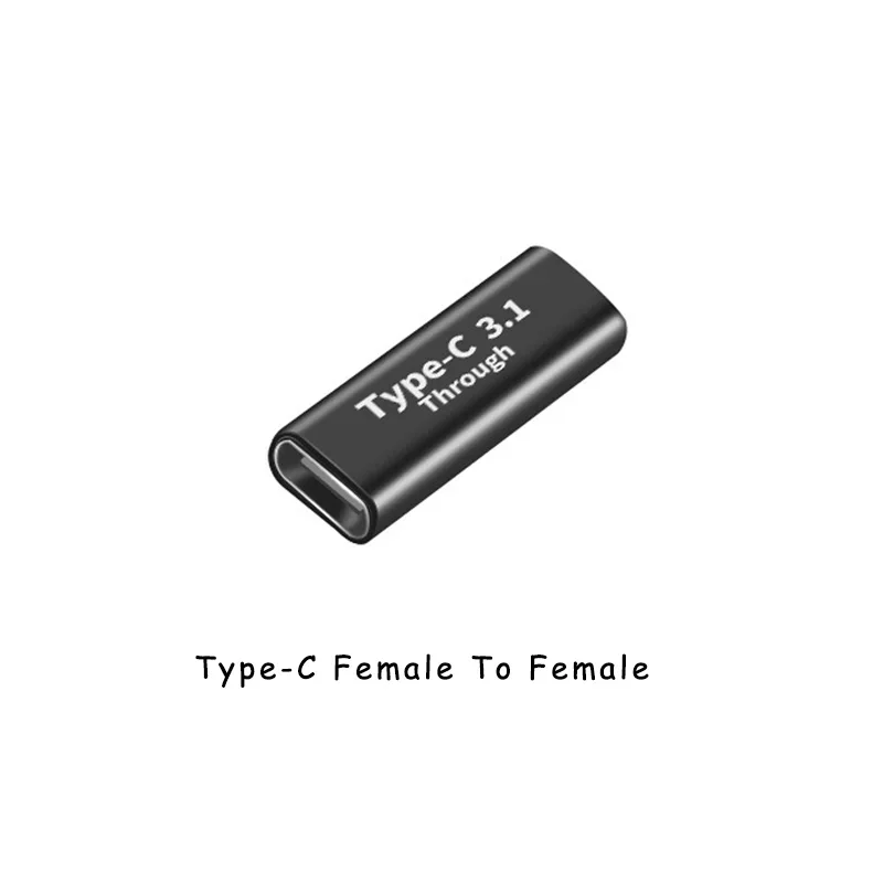 NNBILI rechtwinkliger 90-Grad-USB 3.1-Typ-C-Adapter, Buchse auf Stecker, Konverter, 10 Gbit/s, USB-C-Ladedaten-Synchronisierungs-Verlängerungsstecker