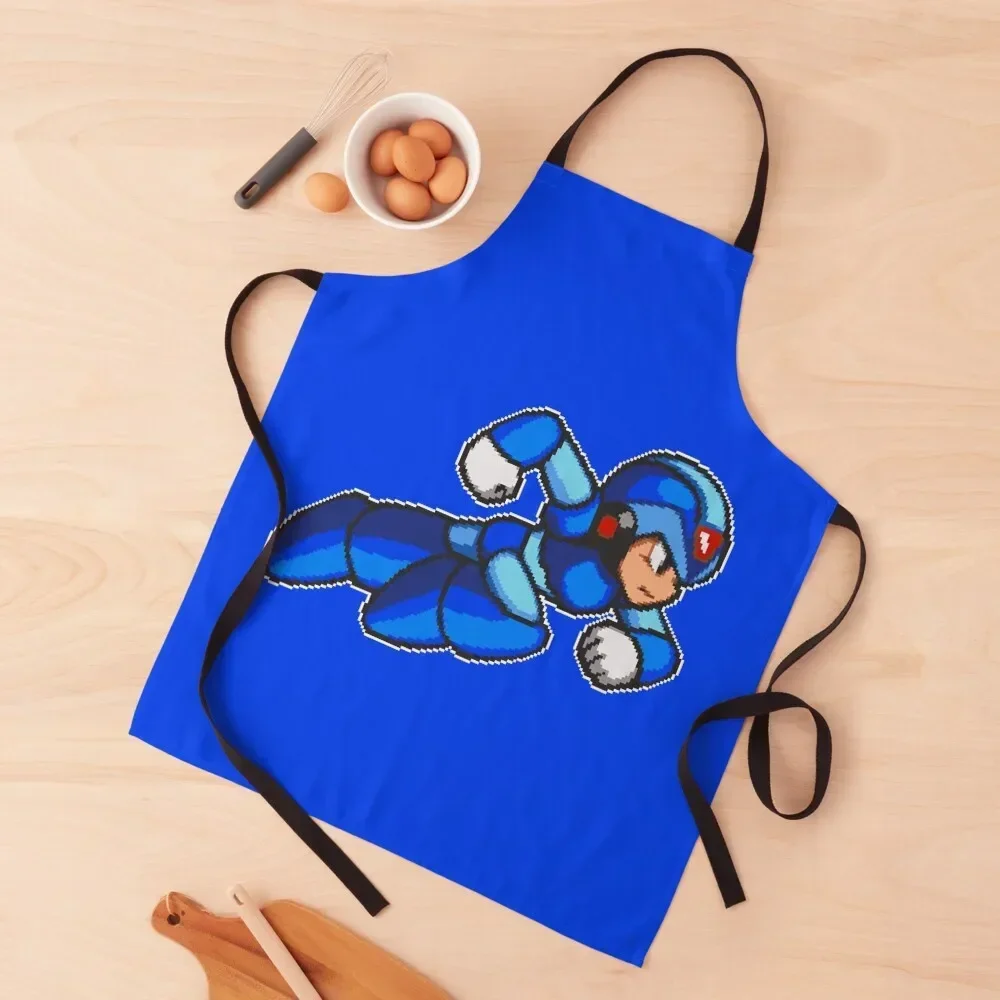 

Megaman x pixelart Apron waiter Kitchen accessories For Cooking Apron