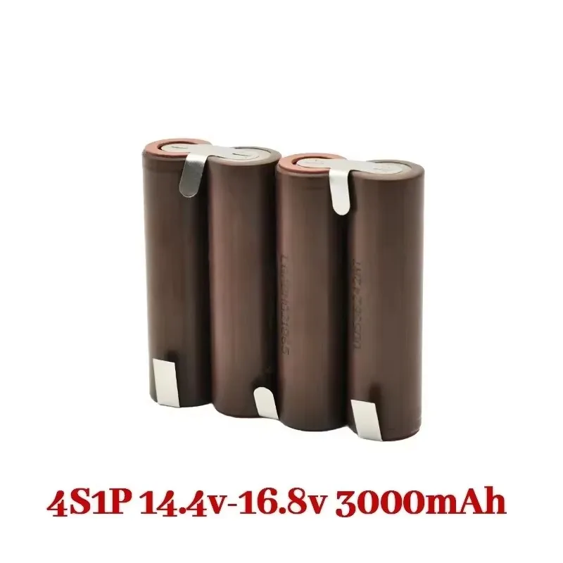 Customized 18650 HG2 3000mAh 30A battery, screwdriver drill lithium-ion battery 2S1P 3S1P 4S1P 5S1P 6S1P 7.4V-25.2V