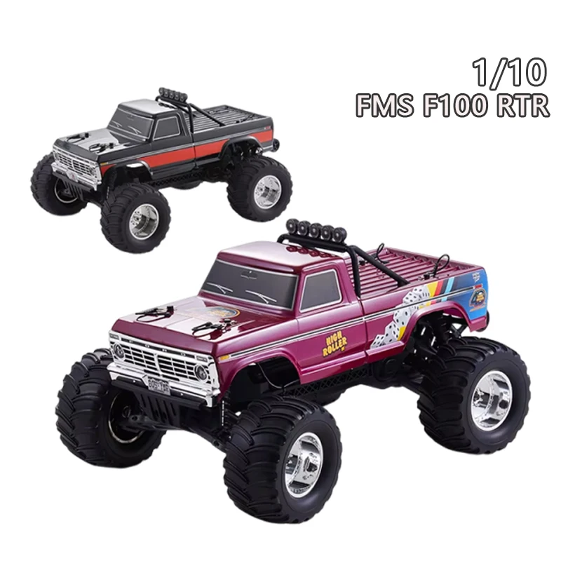 Coche teledirigido 1/10 FMS 11023 RTR para Ford F100 RTR 2,4G, vehículo completo, camioneta de simulación RC, escalada, todoterreno, modelo de coche, juguetes para niños