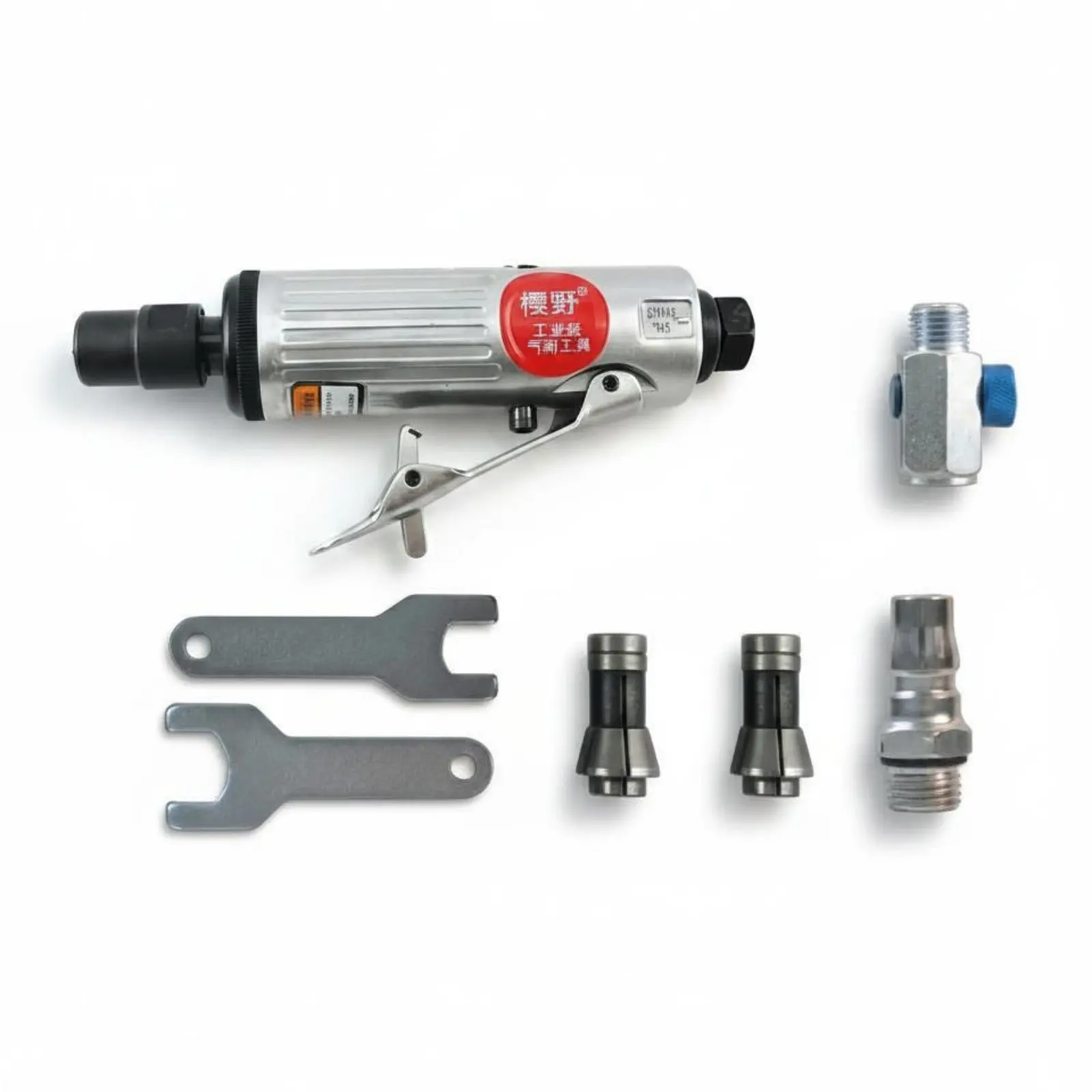 Air-Powered Die Grinder Kit Multi-Functional Air Powered Rotary Tool Set Mini Air Grinder Polishing Kit Small Size Safety Lever