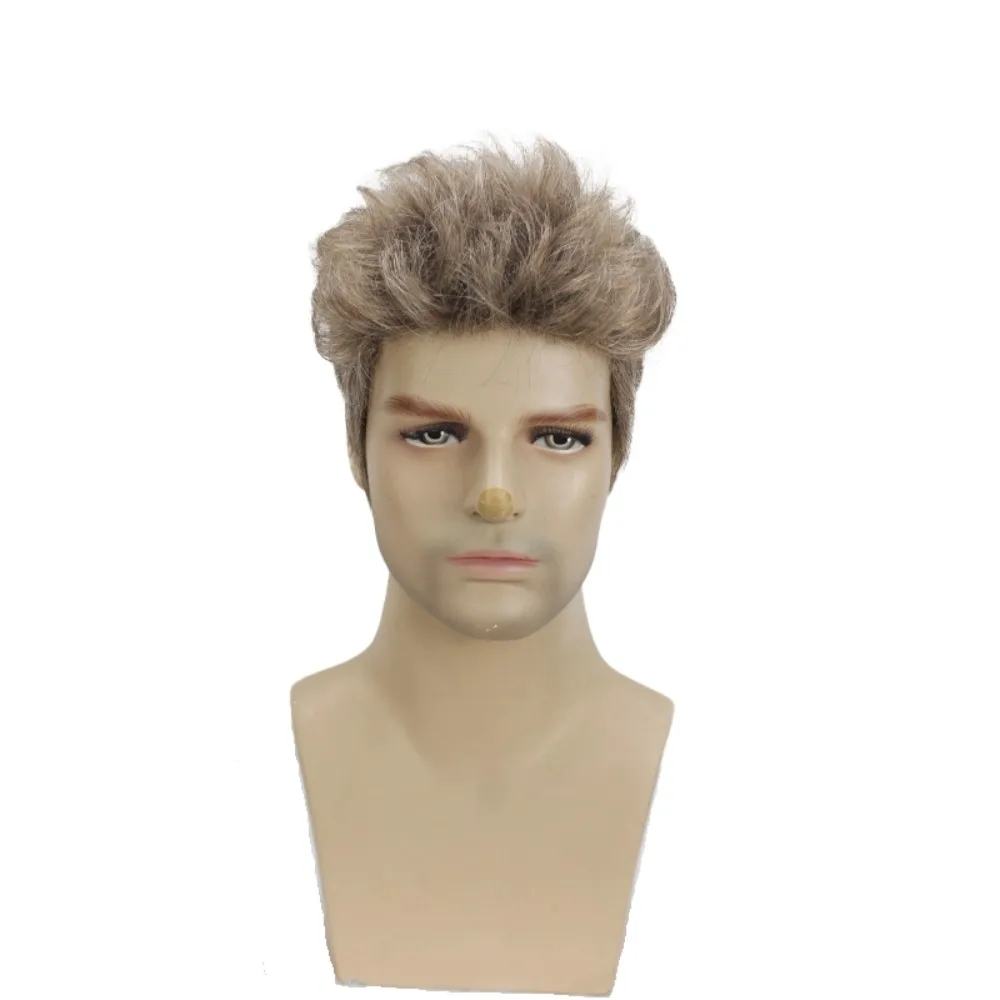 Albert Wesker คอสเพลย์วิกผม RE สีบลอนด์สังเคราะห์ผมสําหรับชาย