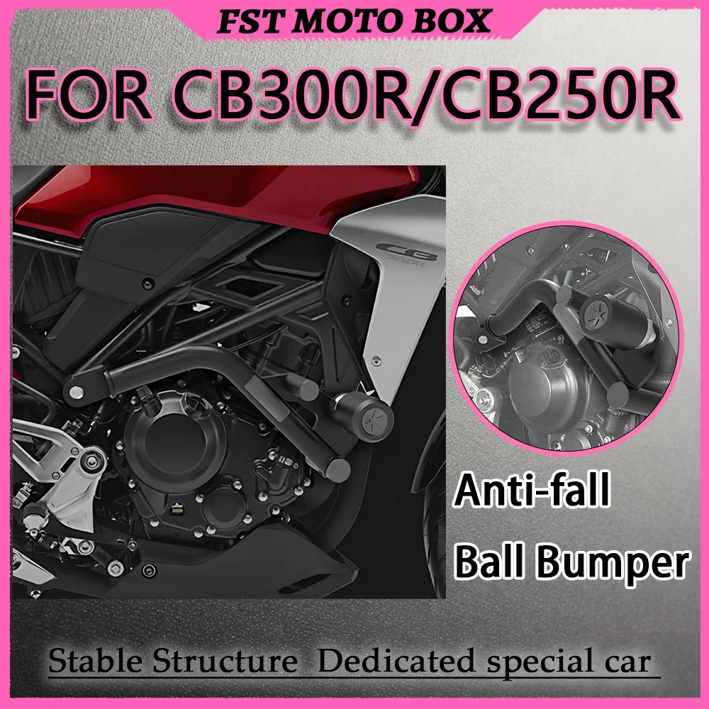 Maßgeschneidertes CB300R CB250R Mod-Bundle, Schlanker Sturzbügel, Verschleißfester Stoßfänger & Wabenförmiger Kühlerschutz