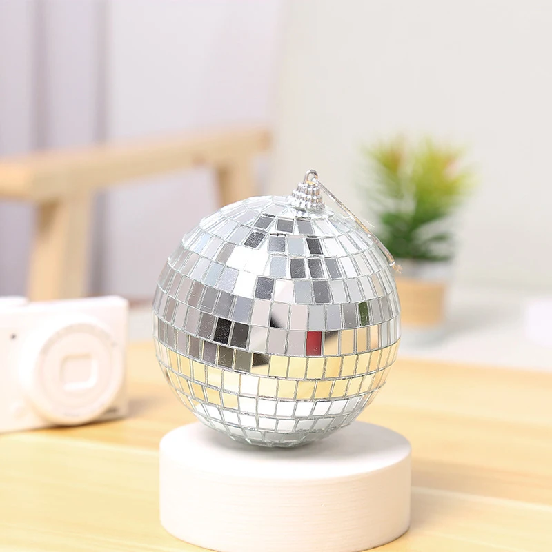 

5CM Reflective Glass Rotating Mirror Ball Ideal for Disco Adds Sparkle to Christmas Parties Available in 2cm, 4cm 6cm 7cm Sizes