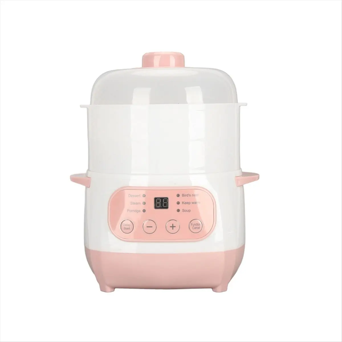 

Электрическая кастрюля для тушения, умная плита для предотвращения сухого горения, керамическая кастрюля для супа для дома, кухни, розовая вилка европейского стандарта