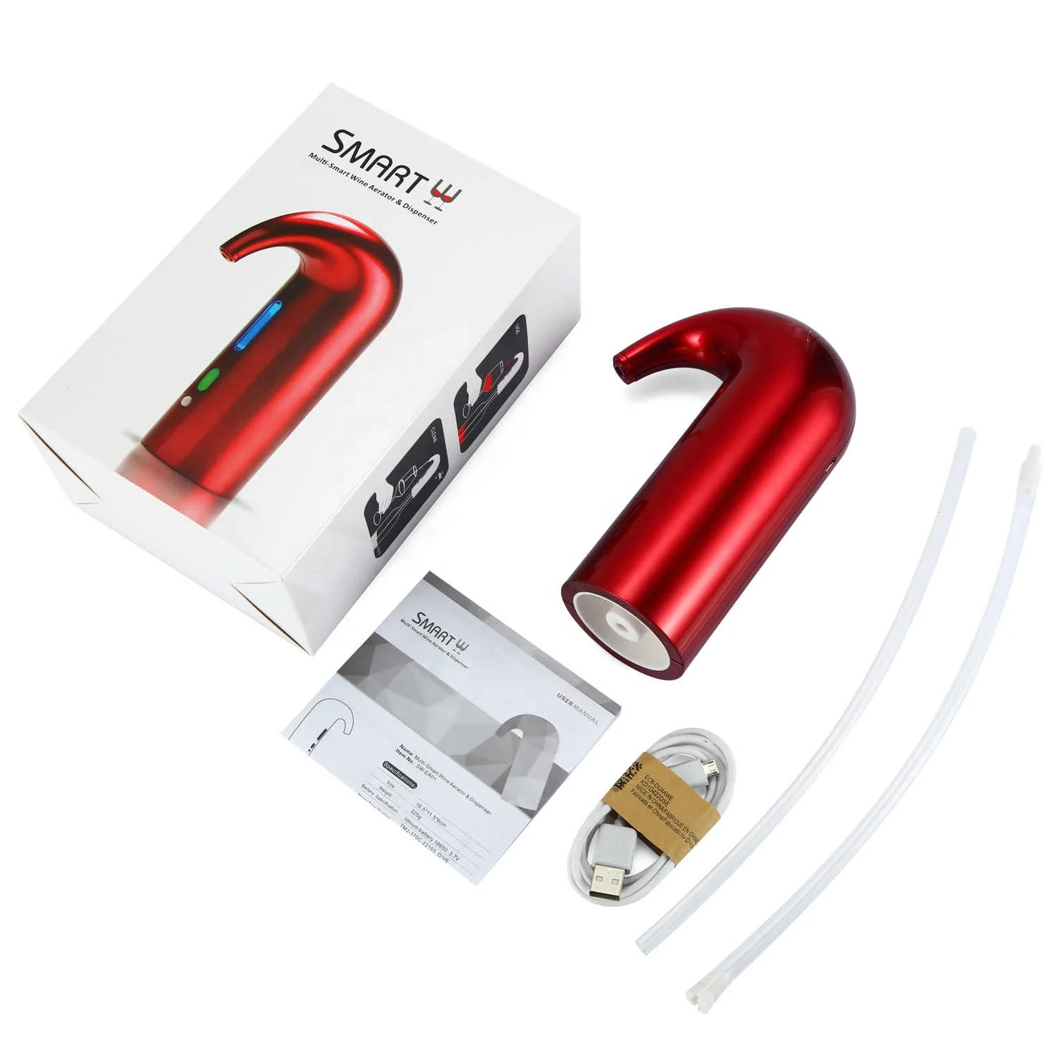 

Smart Electric Wine Decanter Aerator Dispenser Portable LCD Display Wine Adding Oxygen Oxidation Pourer Tools Wine Accessories