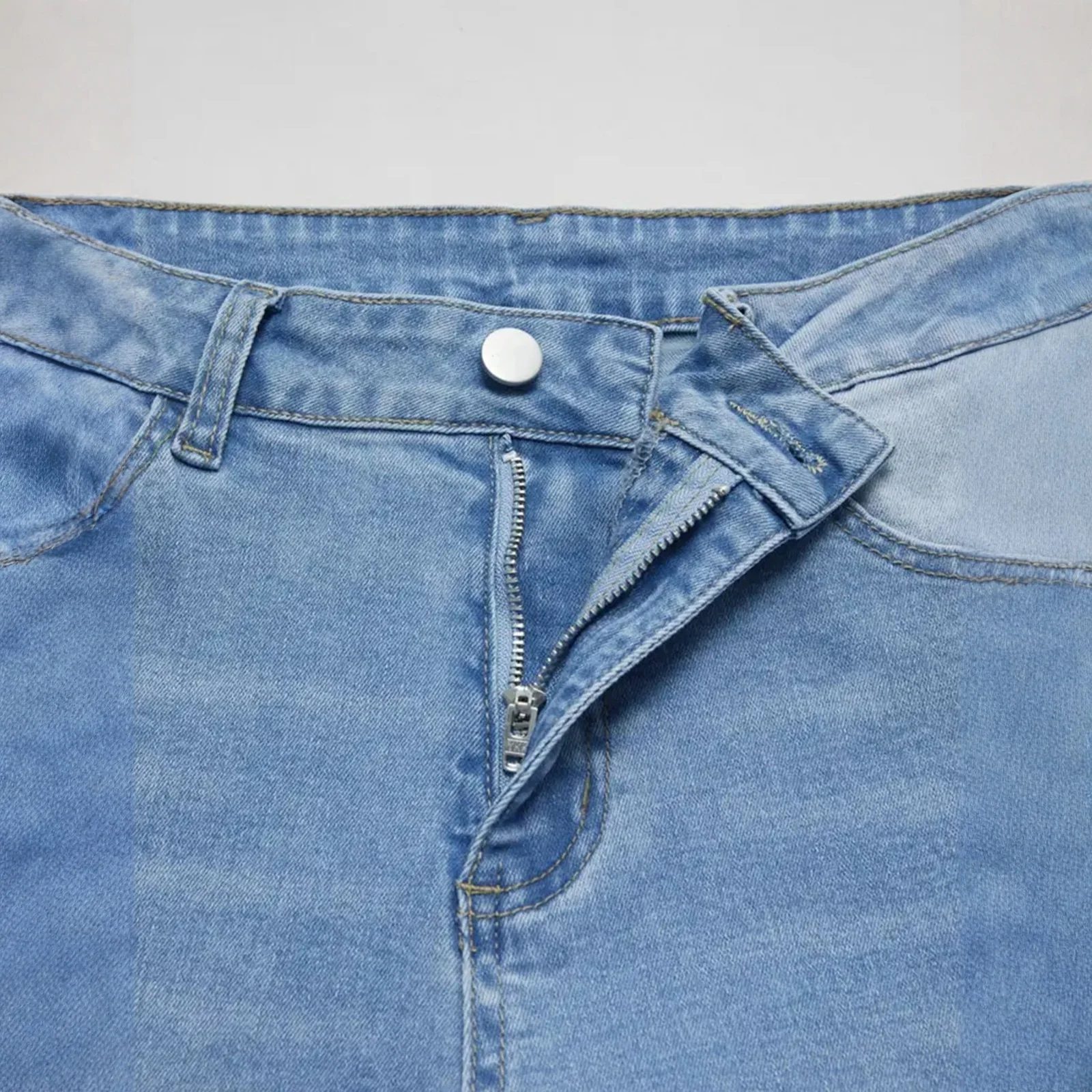 Calças de brim de perna larga para mulheres lavadas com bordas cruas solto ajuste retro calças estilo preguiçoso na moda diariamente casual wear