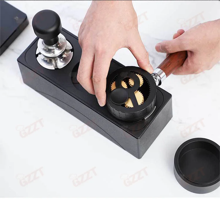 GZZT NCD58 Needle Type Coffee Distributor 58mm/54mm/51mm Compatible Coffee Tamper Space Aluminum & Stainless Steel Tamping Tool