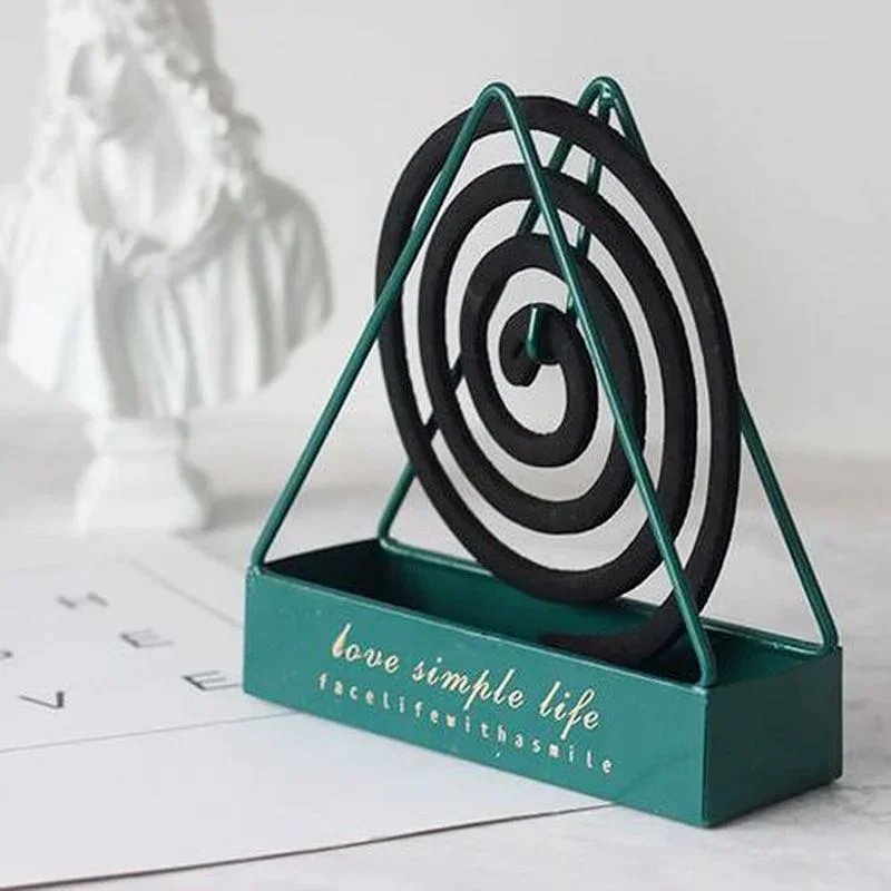 Nordic Creative Wrought Iron Mosquito Coil Holder INS Wind Simple Suspension Fireproof Mosquito Coil Home Decoration 2024