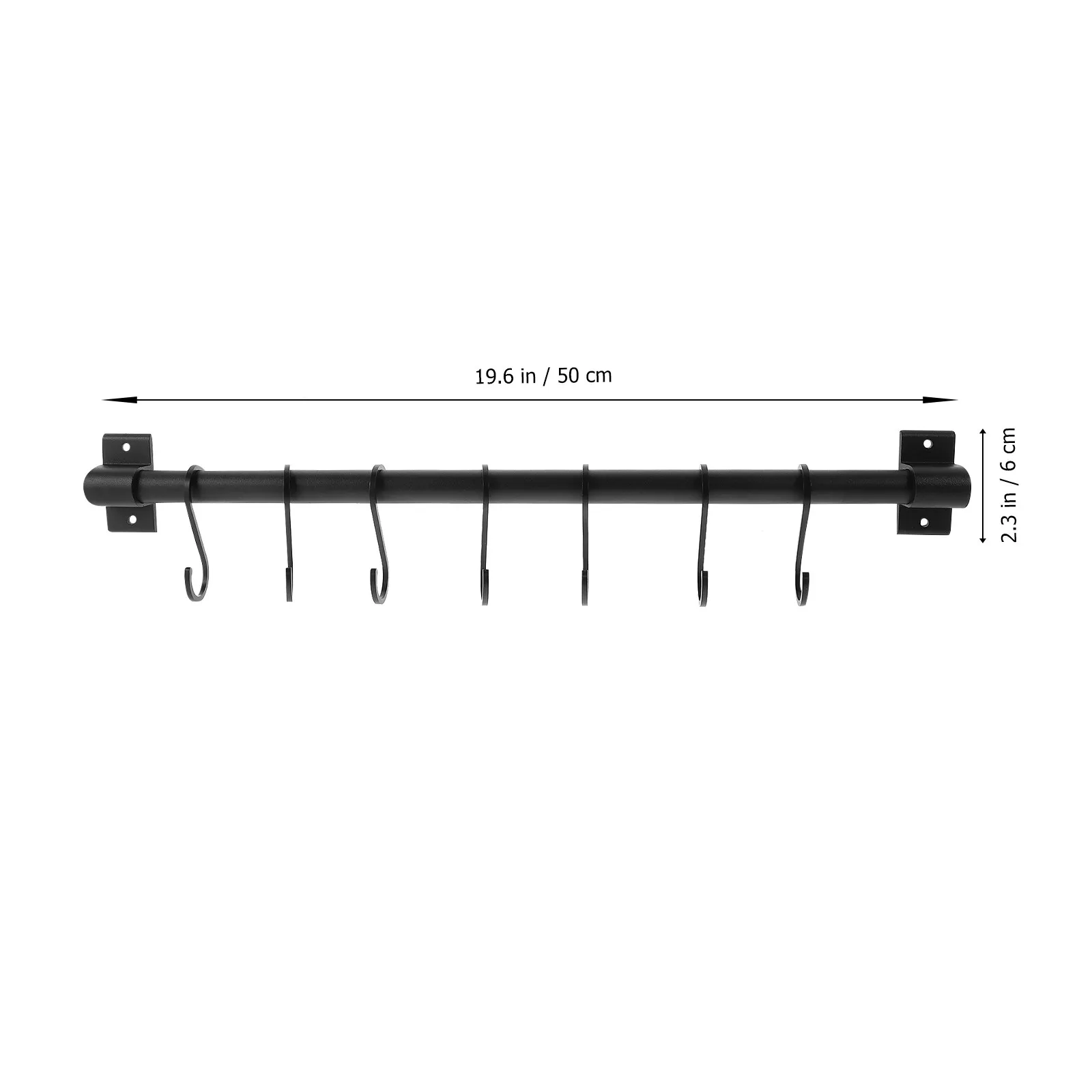 1Set Kitchen Storage Hook Aluminum Wall Moving Hooks Rack Cup Hanger Kitchenware Holder Multipurpose Storage Drying Rack