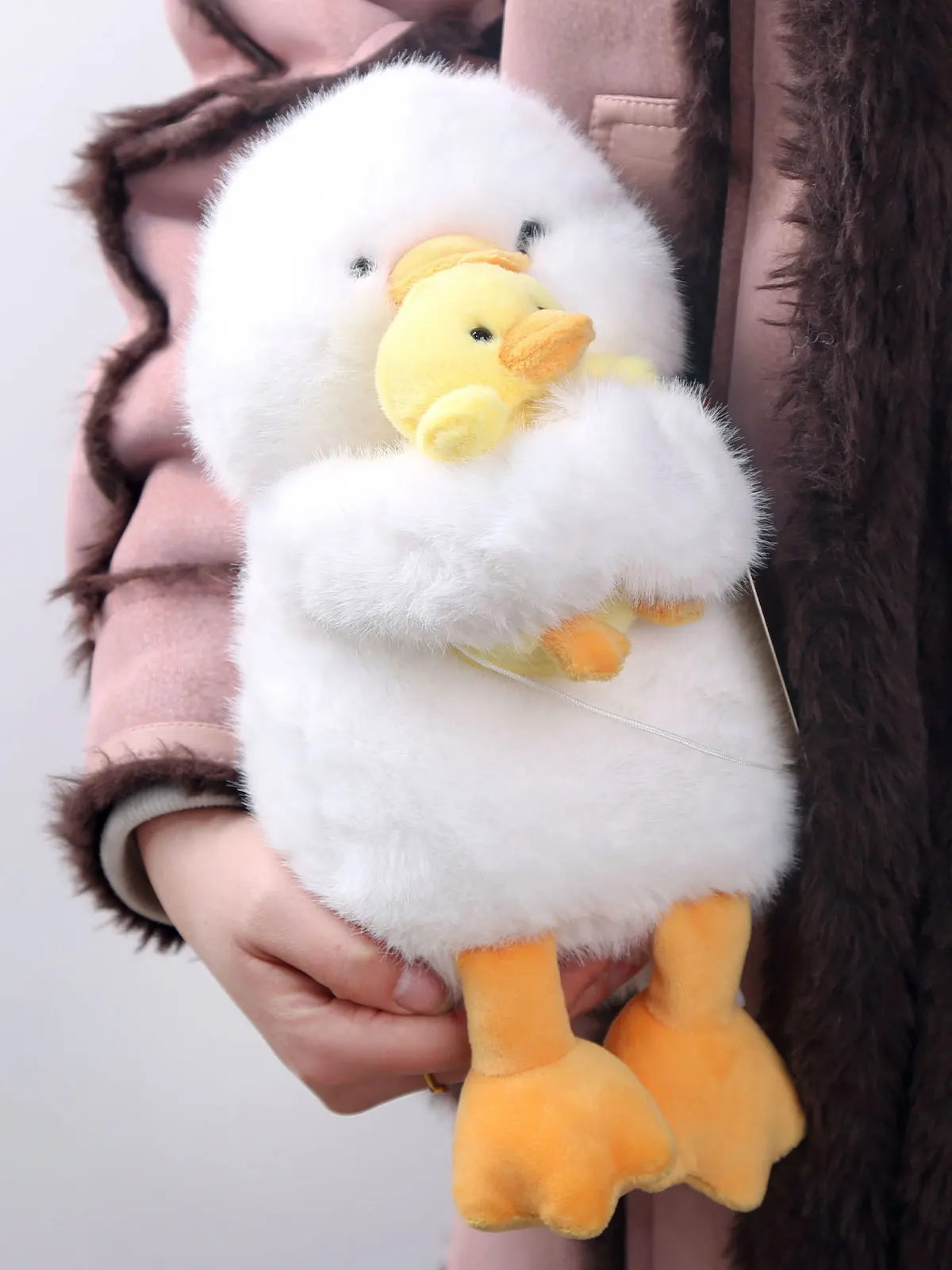 

Милая желтая плюшевая игрушка-кролик Du Doll S Canion, подушка-обнимашка для девочек, мягкая игрушка из ткани для сна