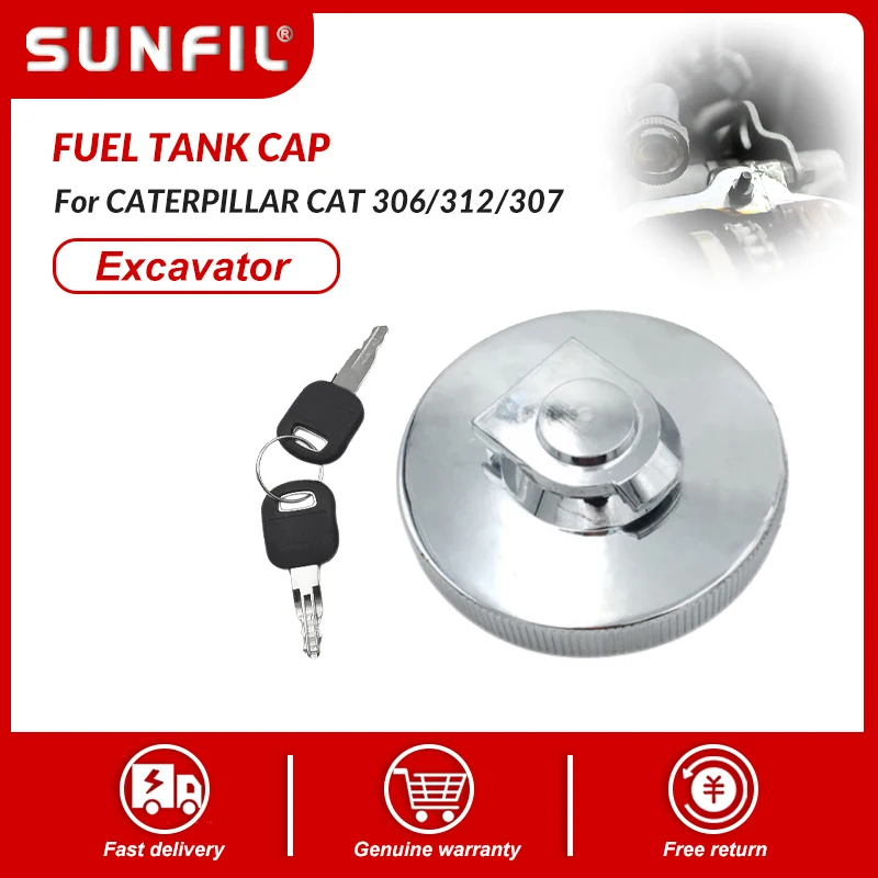 

Крышка топливного бака экскаватора, крышка дизельного бака, аксессуары для экскаватора CATERPILLAR CAT 306/312/307/315/318/200B/240