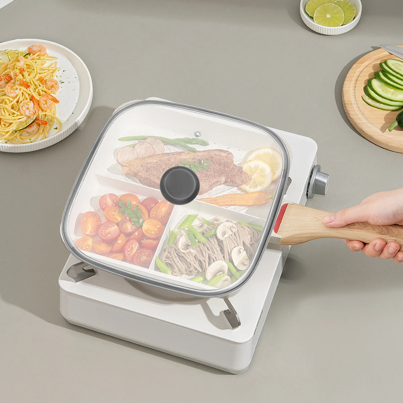 

2Pcs Universal Pot Lid Knob Protector Heatresistant Nonslip Tool Pot Lid Knob Cover Kitchen Gadget