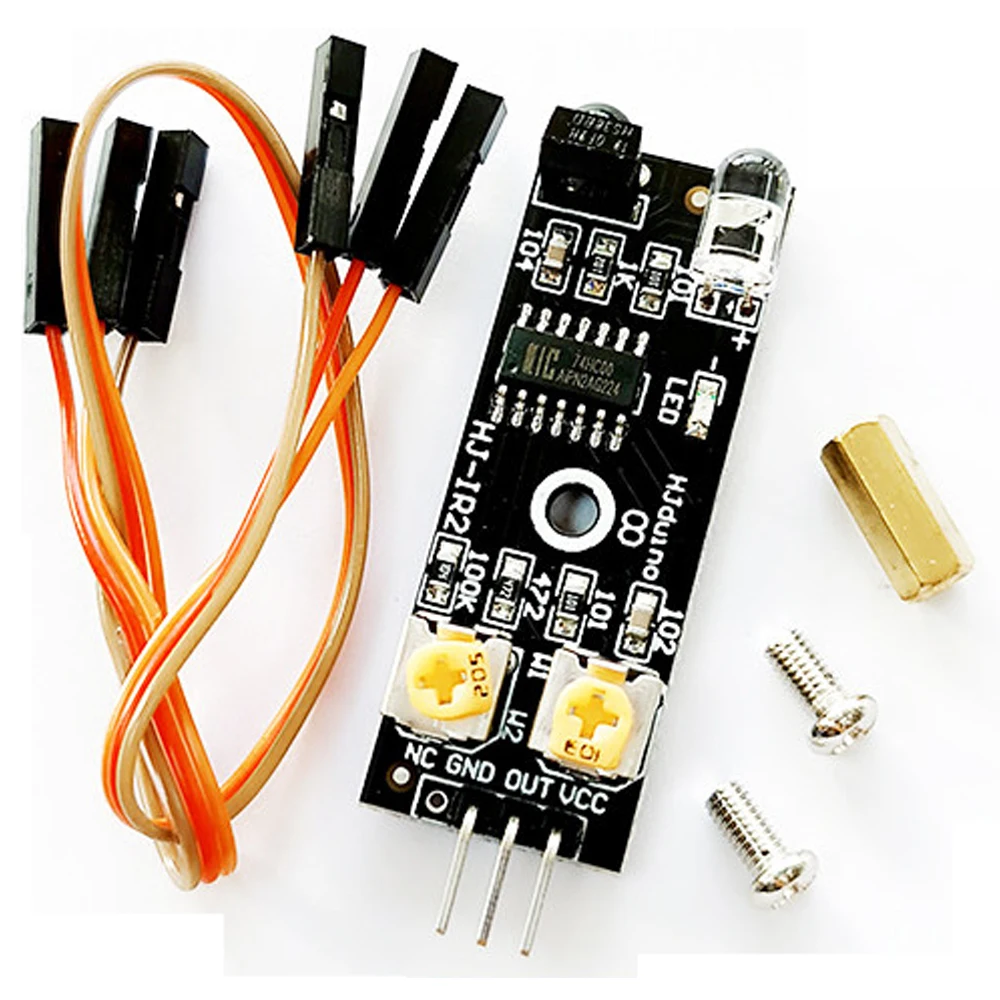 HJ‑IR2 Infrared Obstacle Avoidance Sensor Module Anti‑light Interference Photoelectric Switch 3PIN for Smart Robot Car