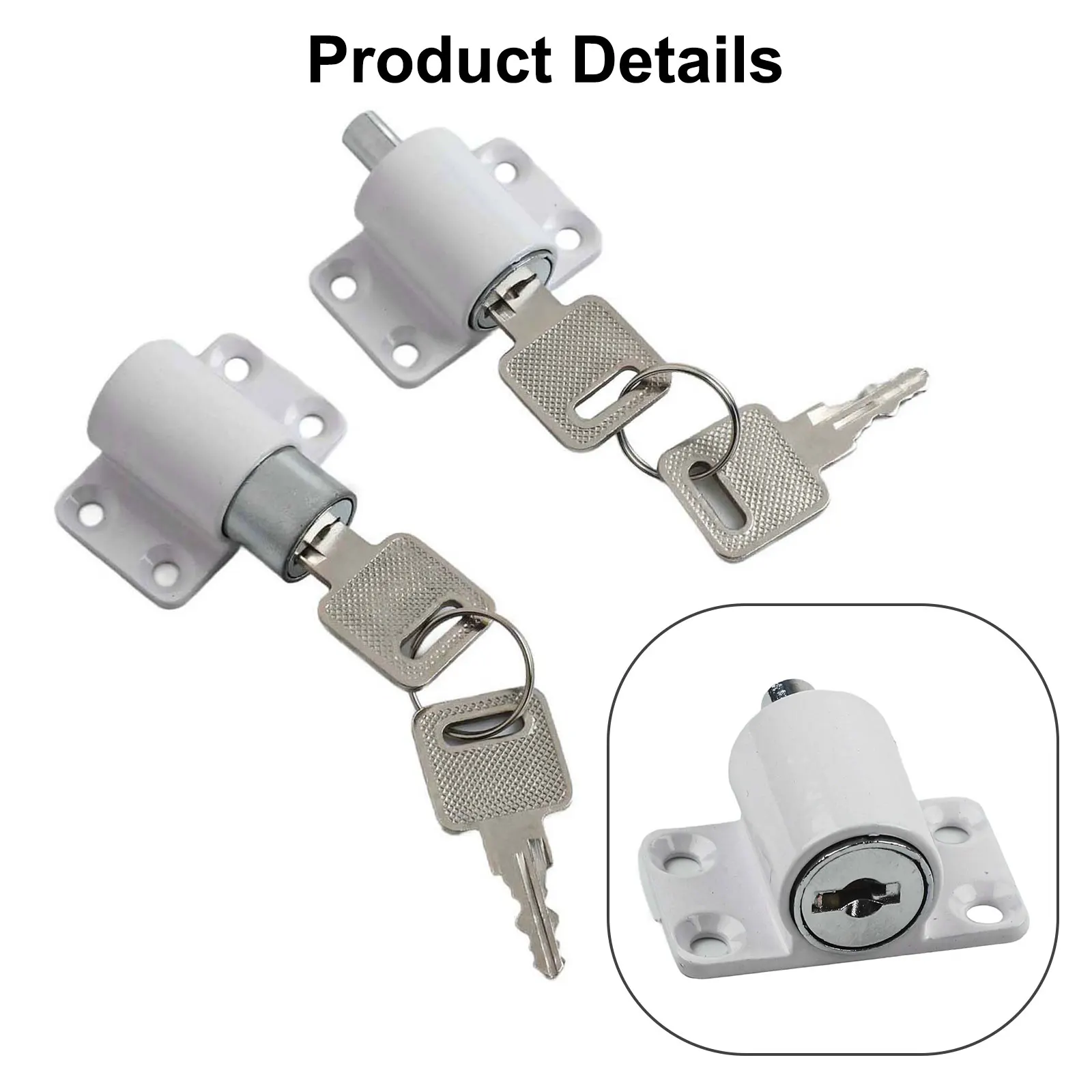 High Quality Practical Tools Locks Catches Replacement 2Pcs Door Catches Excellents Window Bolt High Quality Practical