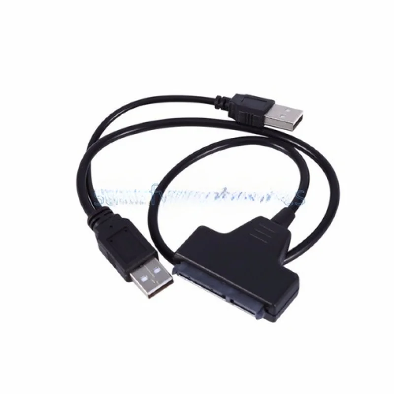 

Z 1PCS Hard Disk Drive SATA 7+15Pin 22 to USB 2.0 Adapter Cable For 2.5 HDD Laptop