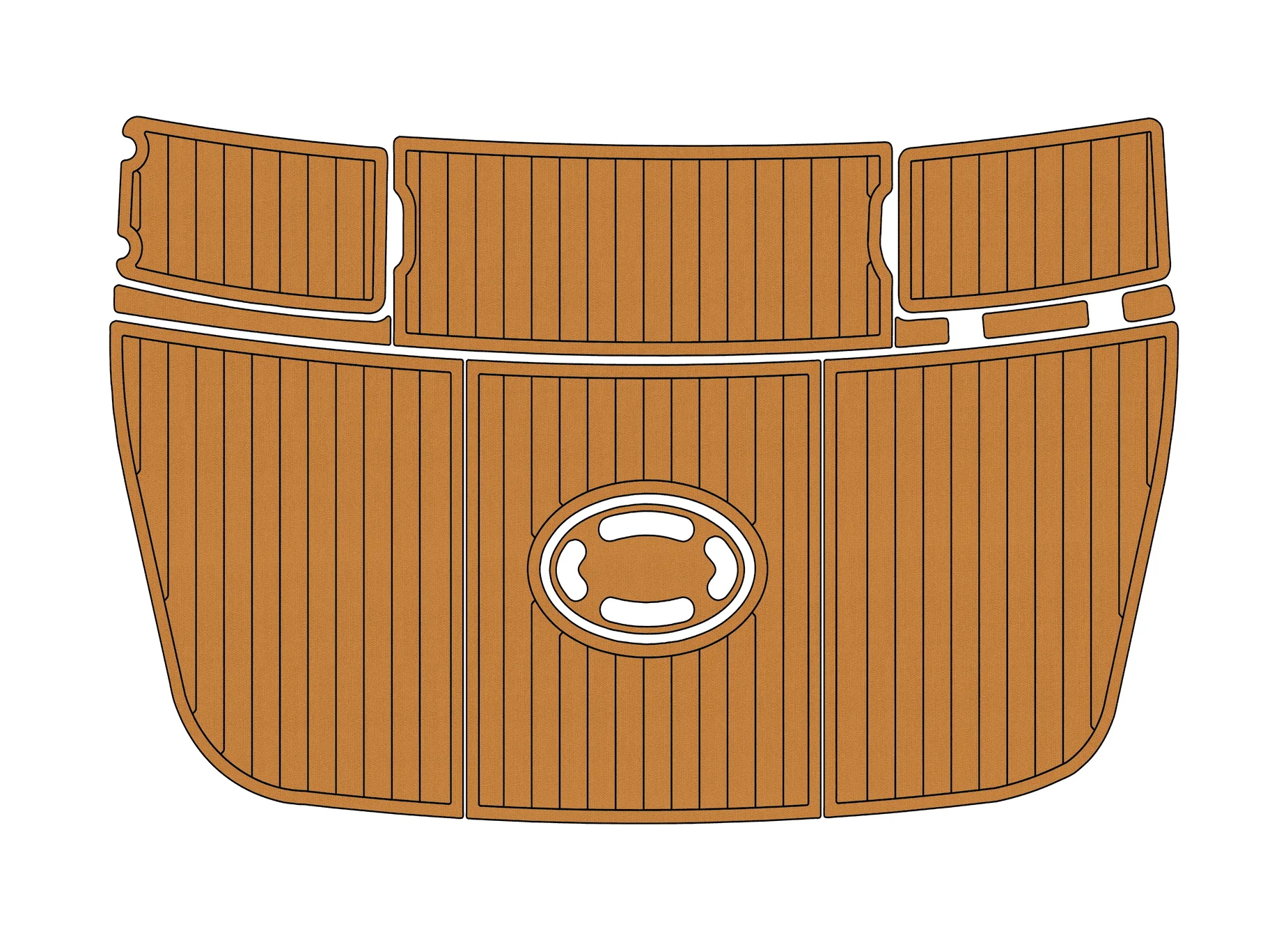 

Anti-Skid EVA Faux Teak Self-Adhesive 6mm Boat Deck Pad for 1995-1999 Chaparral 27 Signature Yacht Cockpit Durable Marine Floor