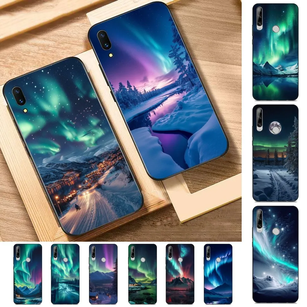 Beautiful Northern Lights Phone Case For Huawei Y9 6 7 5 Prime Enjoy 7s 7 8 Plus 7a 9e 9plus 8E Lite Psmart Shell