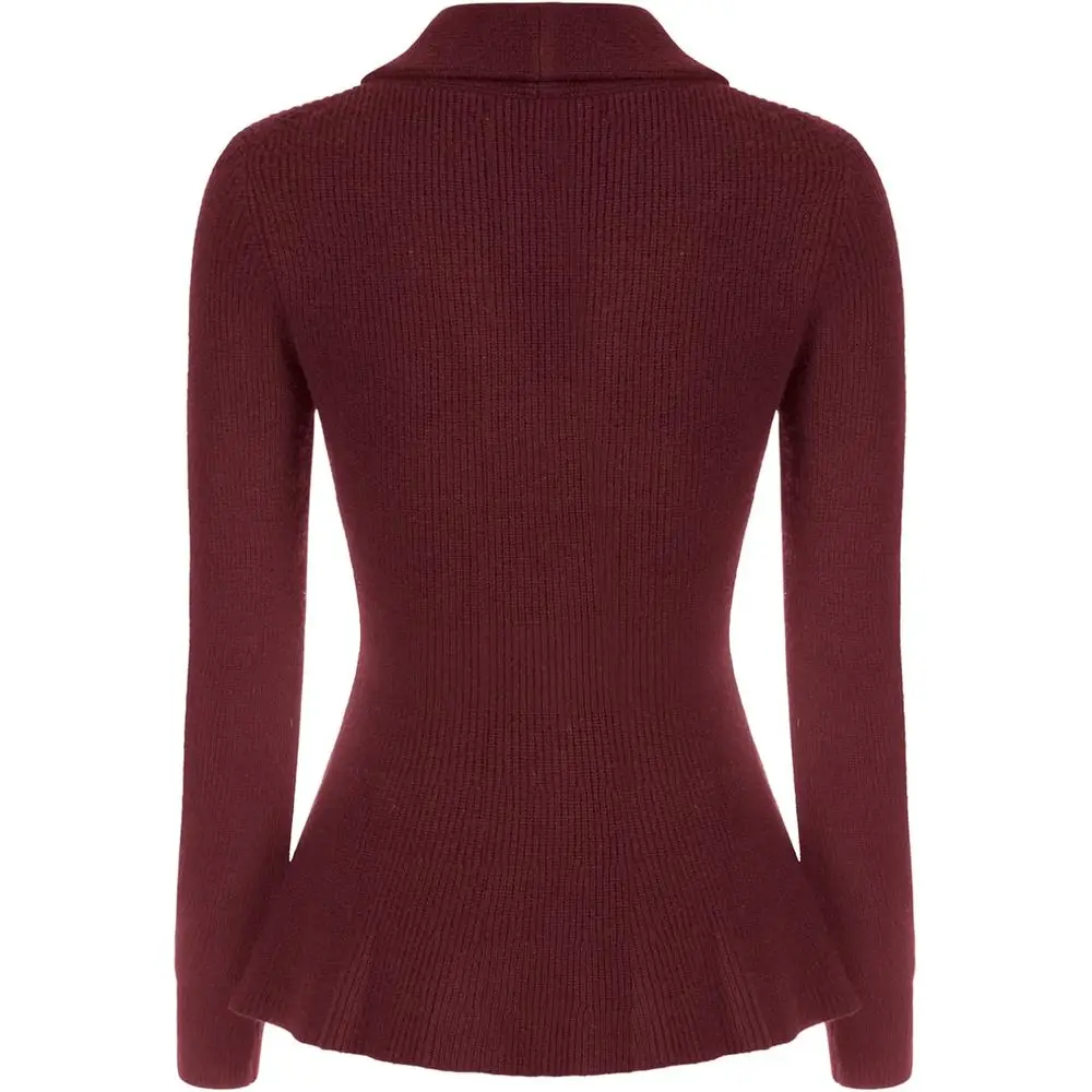 Kardigan vintage z klapami szalowymi dla kobiet z epoki Belle Époque