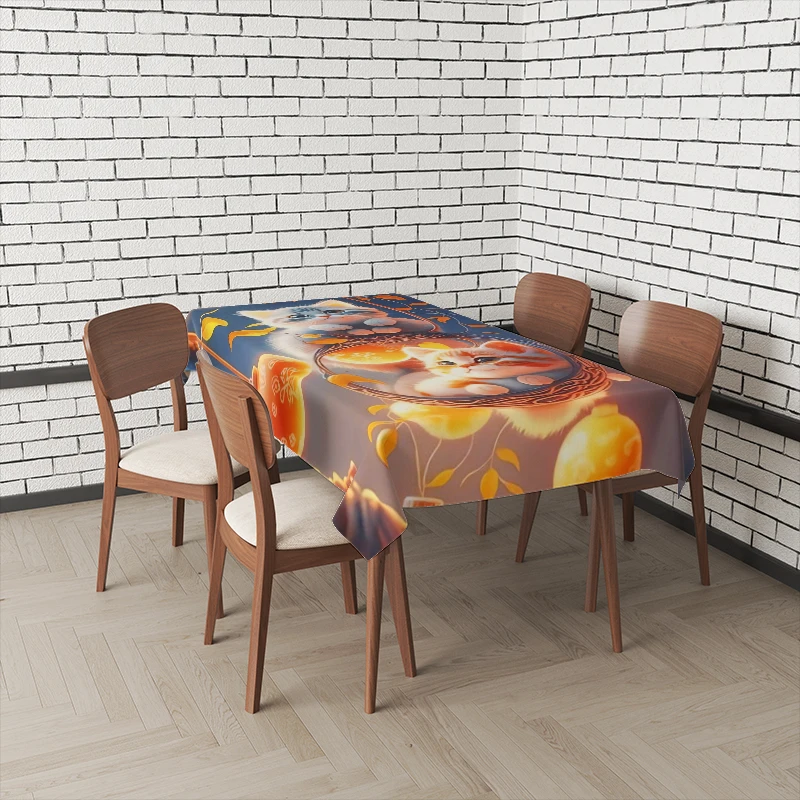 Home tablecloths for dining table decoration Natural and Animal Styles rectangular table accessories cloth Anti-stain tablecloth