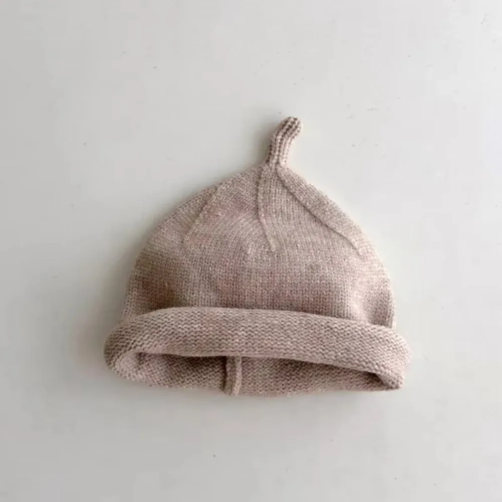 

Cute Solid Color Kids Winter Hats Knitted Thick Crochet Bonnet Baby Photography Props Winter Warm Children Beanies Cap