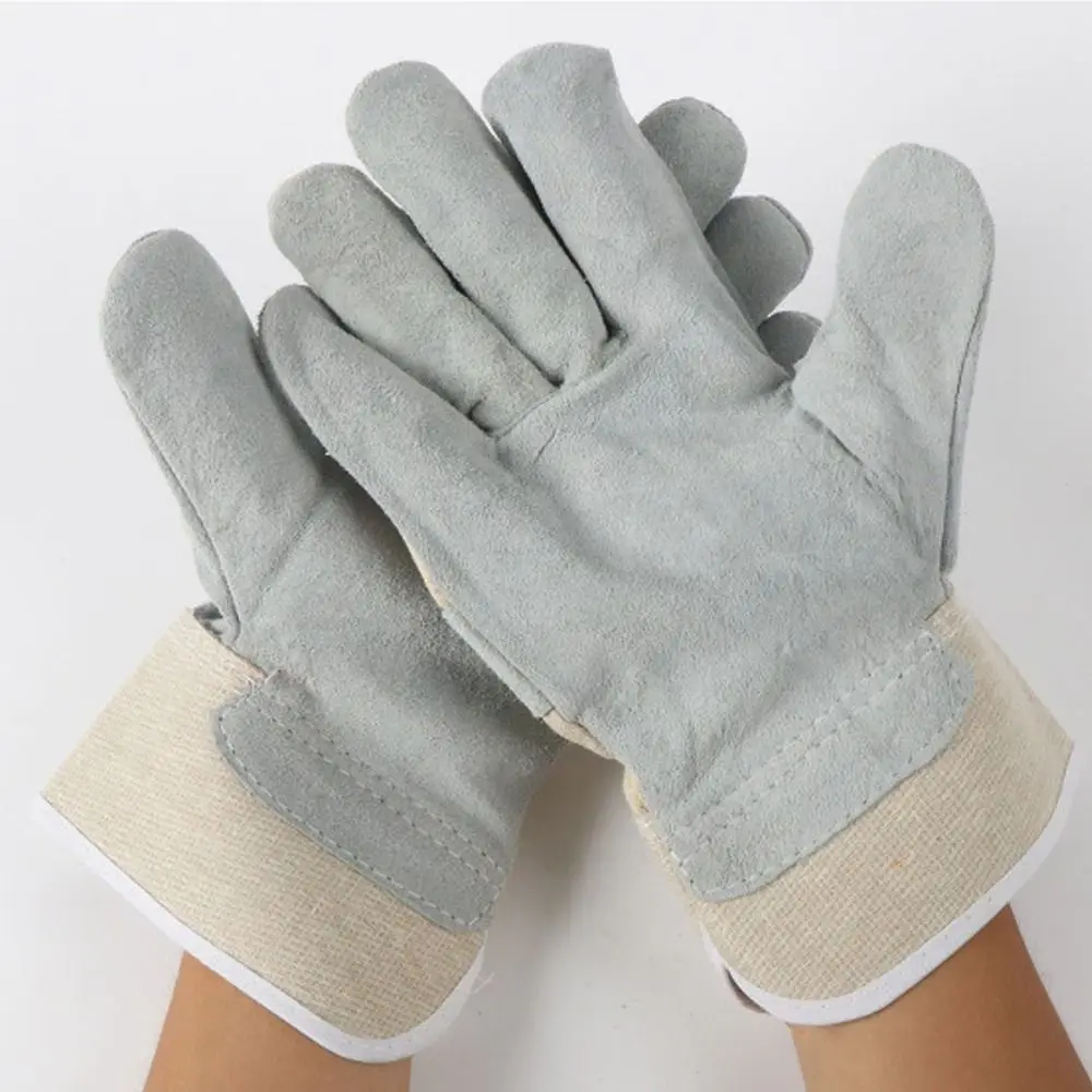 

1 Pair Abrasion Resistant Leather Welding Gloves Labor Protection Thickened Labour Gloves Puncture Resistant Comfortable