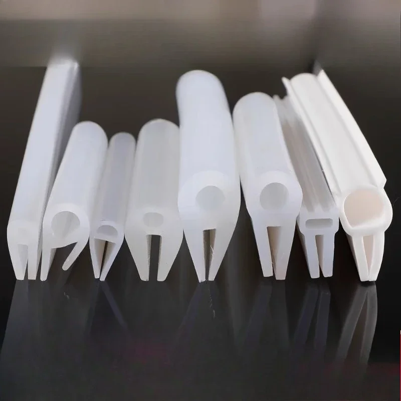 1M High-Temperature Resistant U-Shaped Silicone Sealing Strip - Waterproof, Shock-Absorbing Enhanced Durability and Protection