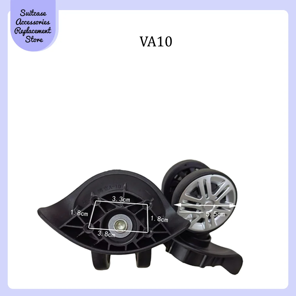 For HONGLI VA10 Universal Wheel Replacement Trolley Suitcase Smooth Silent Shock Absorbing Durable Roller Accessories Wheels