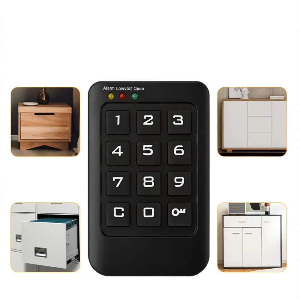 Digital Password Cabinet Lock Electronic Keyless Security Access For Gym Office Storage Locker Drawer Unit