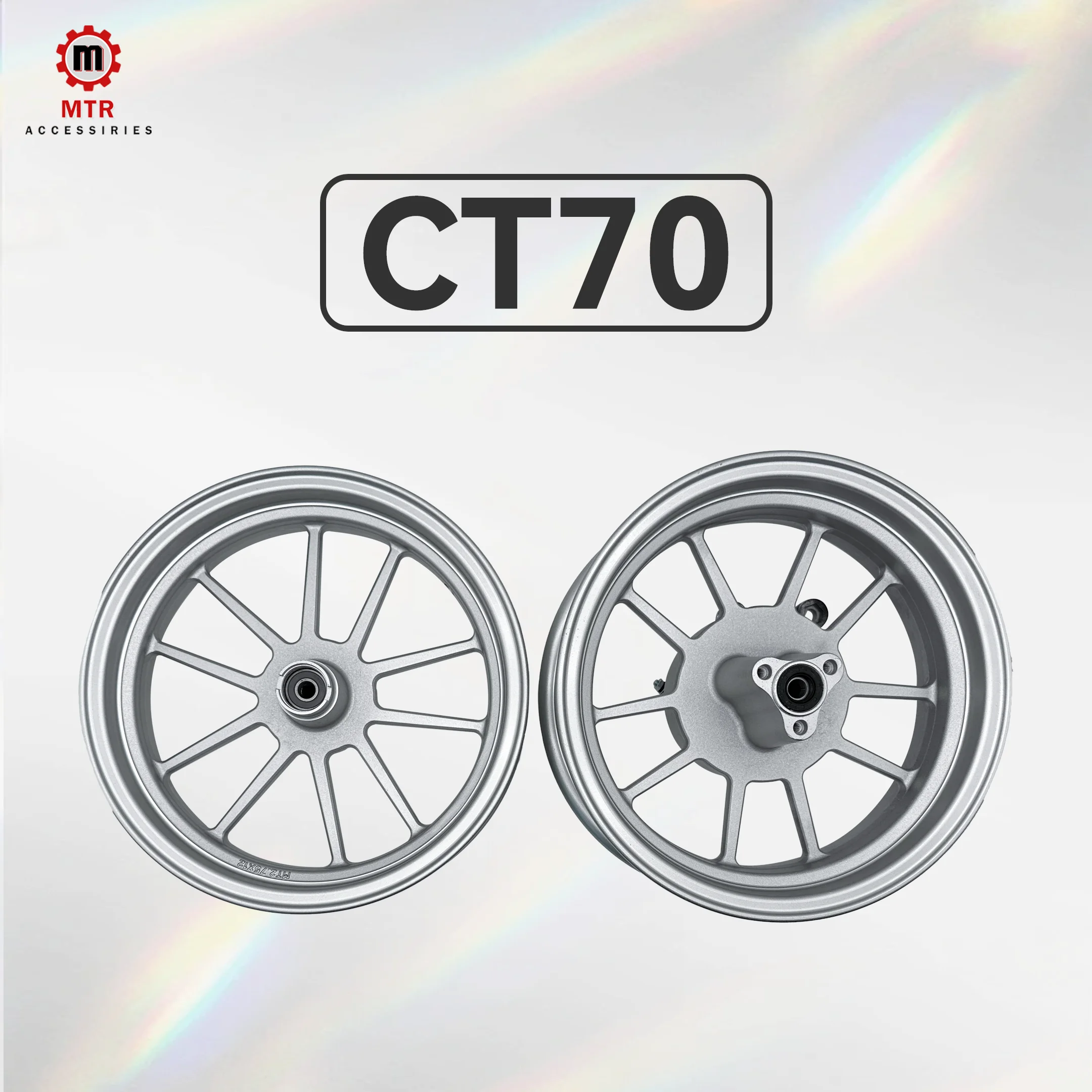 

Колеса DAX 12 дюймов Диски CT70 DAX 2 шт. Передние 2,75 дюйма Задние 3,5 дюйма Набор дисков 12 дюймов