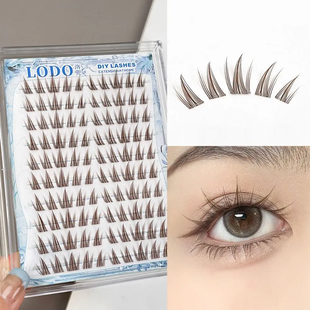 

100Pcs Sunflower Design Manga for False Eyelashes Lightweight and Reusable Easy to Apply Cluster Lashes -Like Eye Makeup Lashes