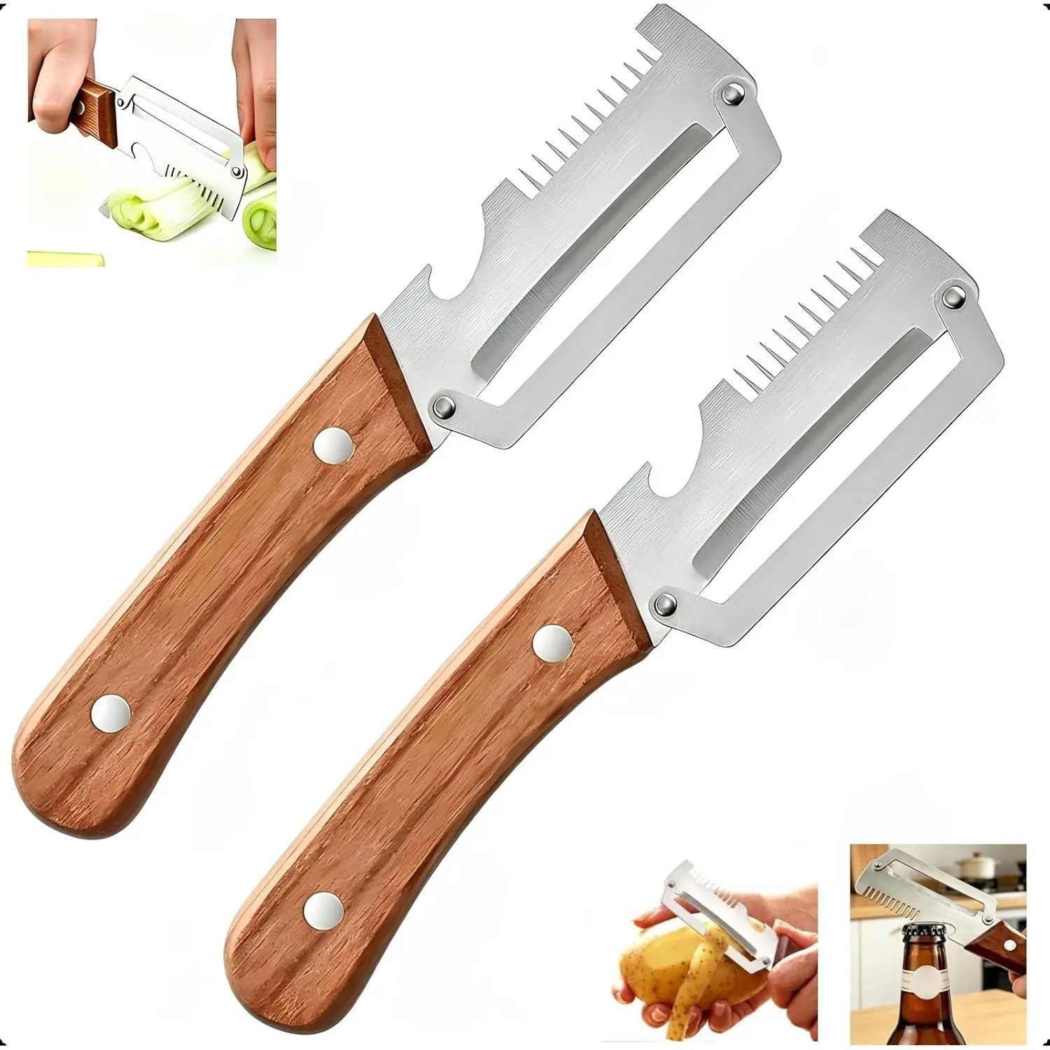 3-in-1 multifunctional vegetable peeler and grater set