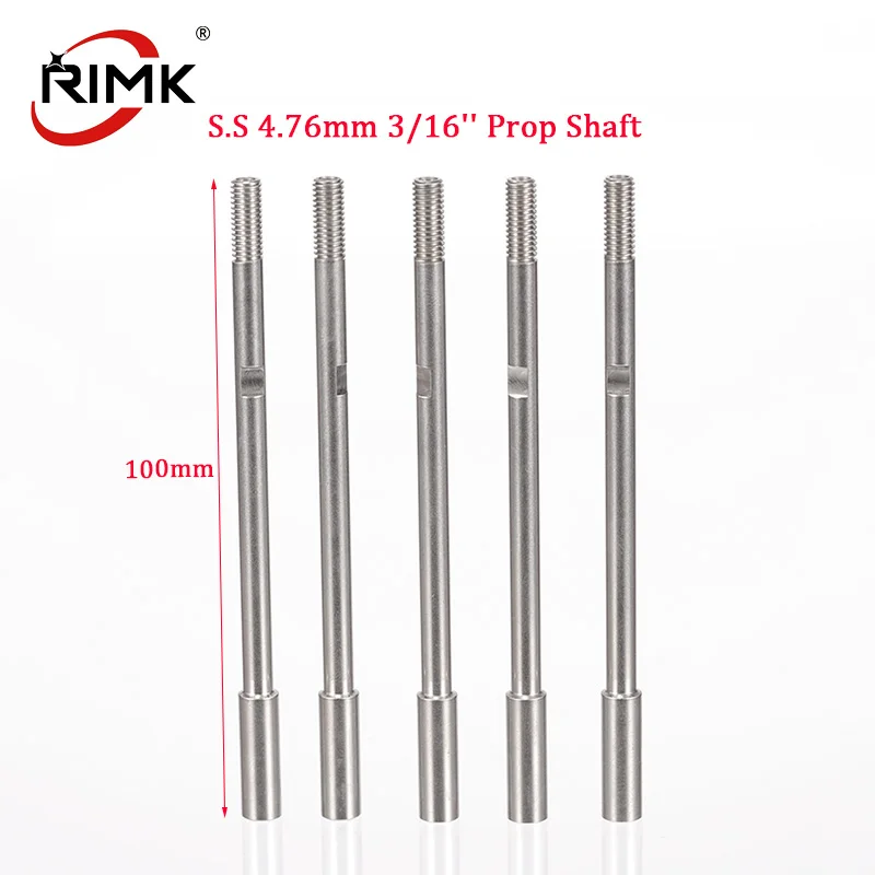 

1pc Good Quality Rc Boat Stainless Steel 4.76mm 3/16'' Prop Shaft Length 100mm for Gas Engine RC Boat Flex Cable Shaft