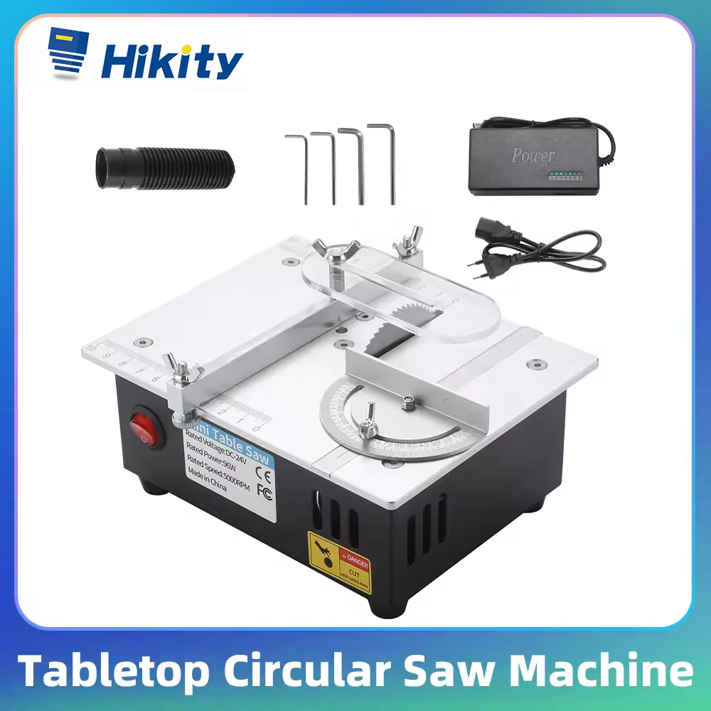 Hikity Table Saw Mini Bench Top Saw Multi-functional Tabletop Circular Saw