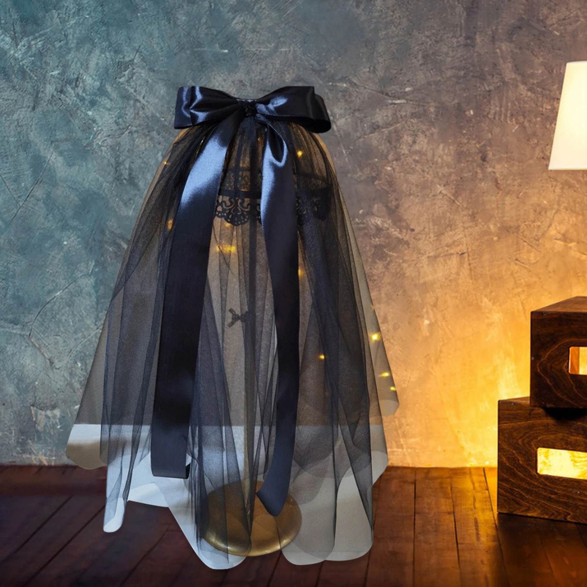 Schwarze Spitzen-Halskette mit rotem Rosen-Anhänger, Vintage-Schmuck im gotischen Stil für Halloween-Party-Kostüme