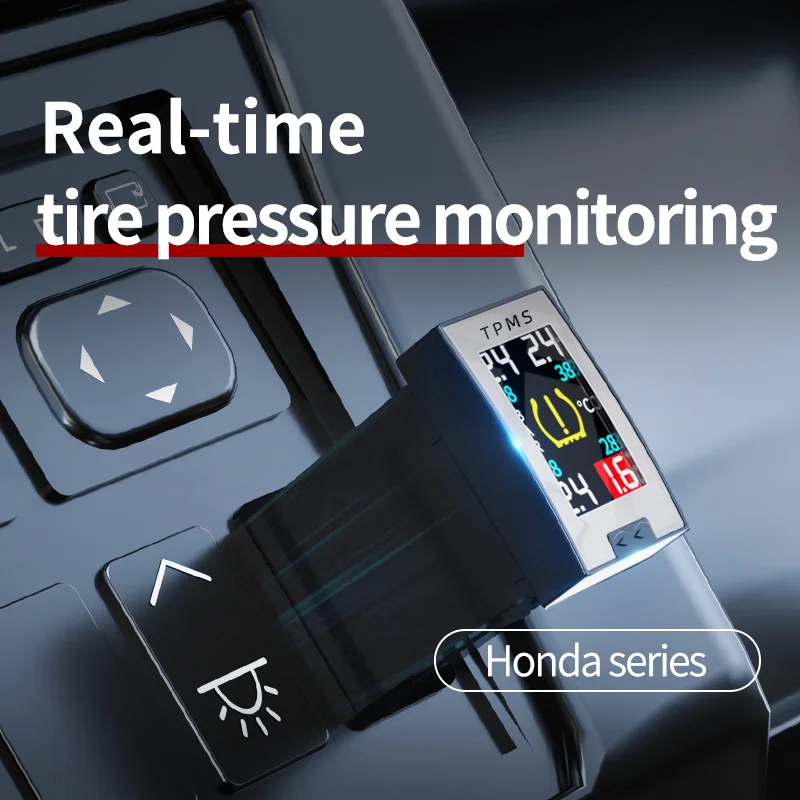 Smart OBD TPMS Tire Pressure with Sensors for Honda BRV and Brio and City and Fit and Jazz and CRV and Civicof Car Parts