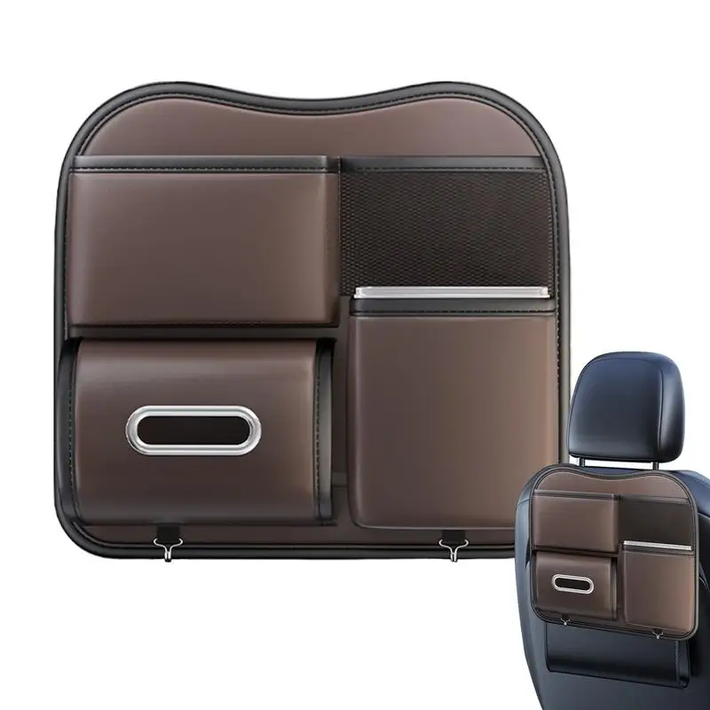 

Back Of Seat Car Organizer 2 In 1 Back Seat Trash Can Container Tissue Organizer For Auto Car Waste Storage Bag For Paper Towels