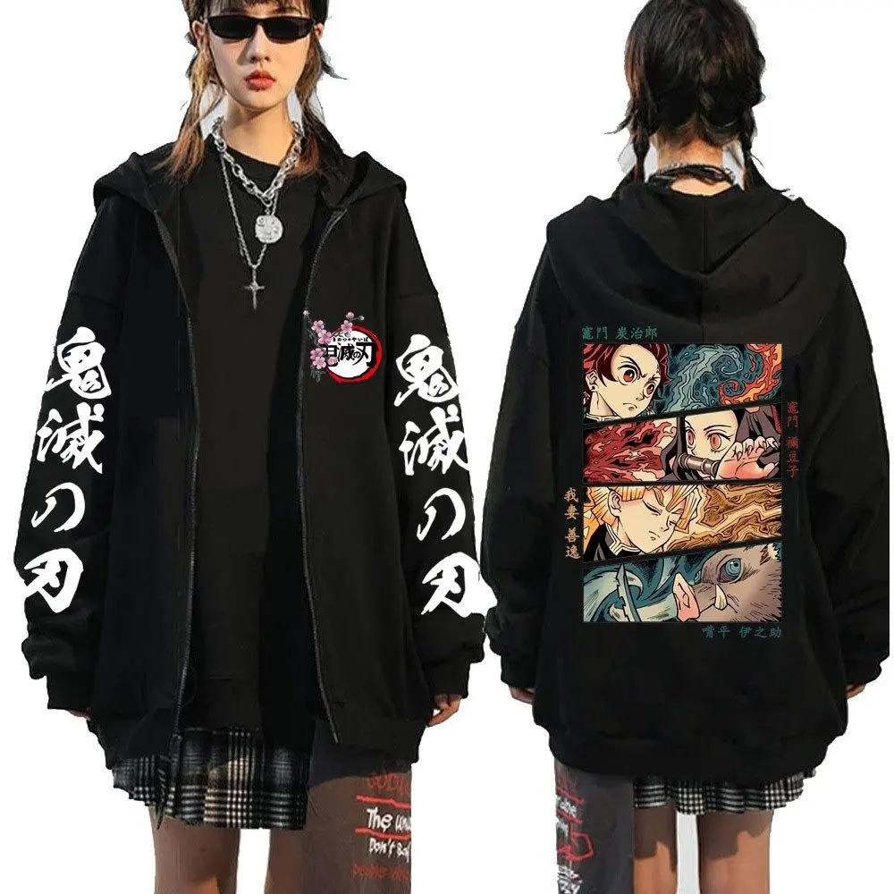 

2026 New Year's New Devil Killer Anime Hoodie Jacket Men's and Women's Street Printed Pattern Anime Hoodie
