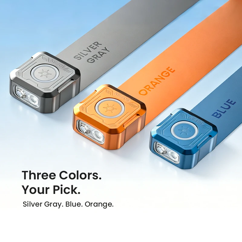 SOFIRN Mini EDC SE1 300LM Pocket Flashlight RGB Signal Ring with UV Light and Magnetic for Night Run Door Check image 7
