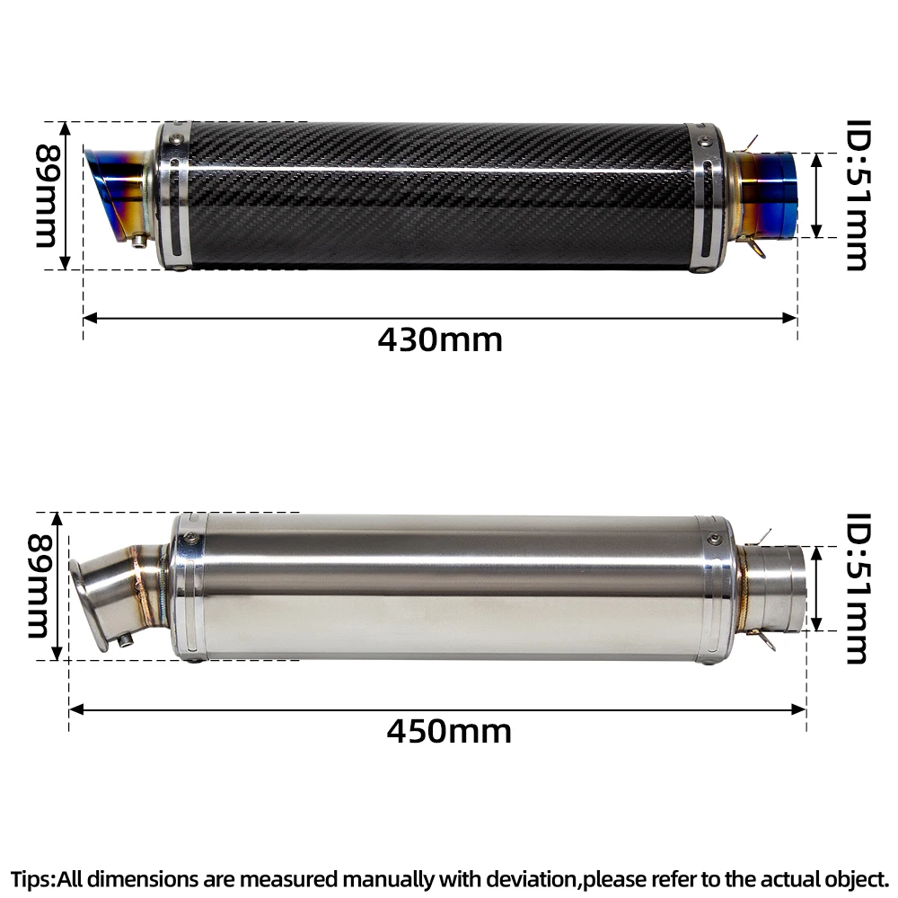 For Yamaha YZF-R6 1998-2005 Motorcycle Exhaust Tailpipe Escape Muffler with DB Killer Racing tube Moto Accessories