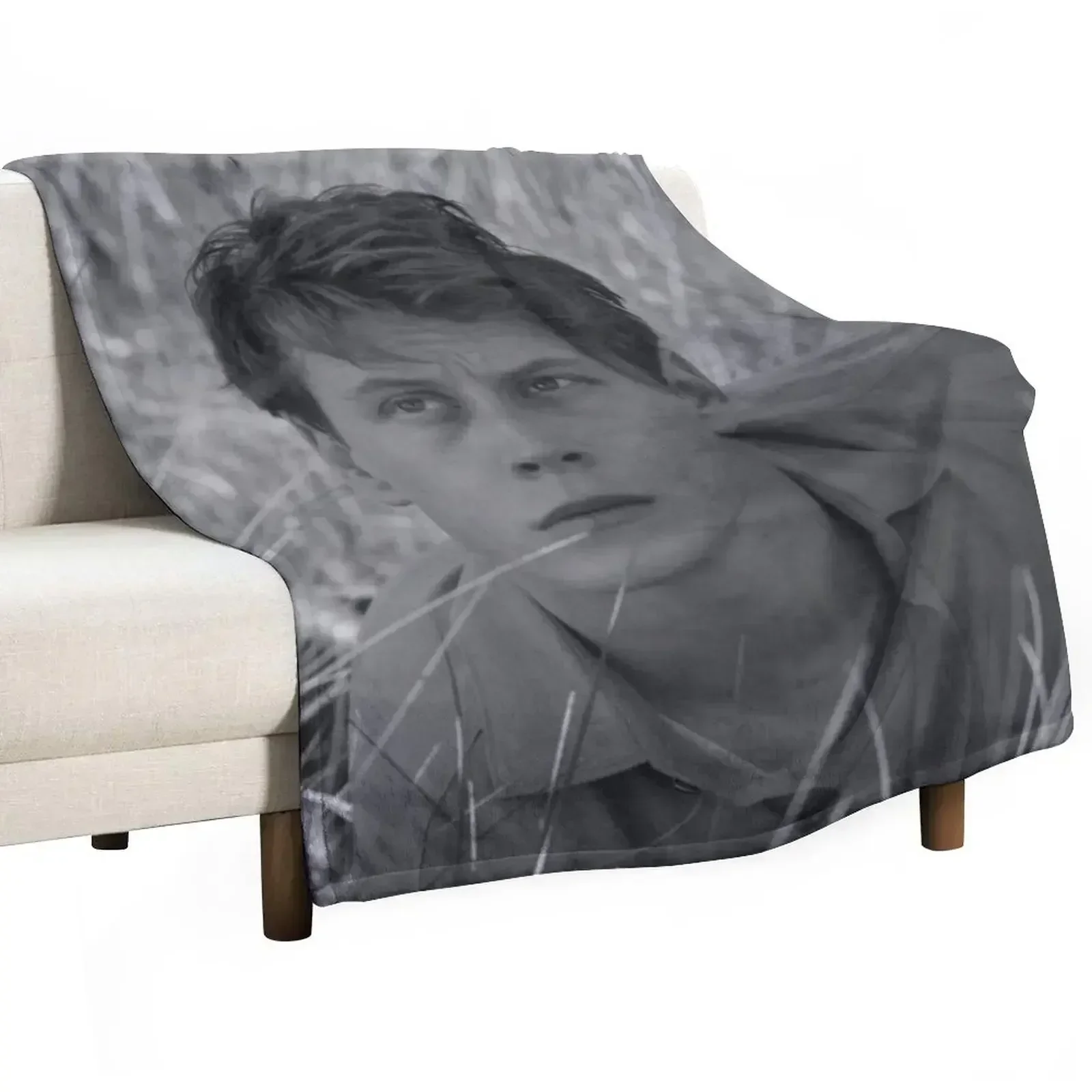 George Mackay Black and White Throw Blanket Personalized Gift Stuffeds For Sofa Thin christmas gifts Blankets