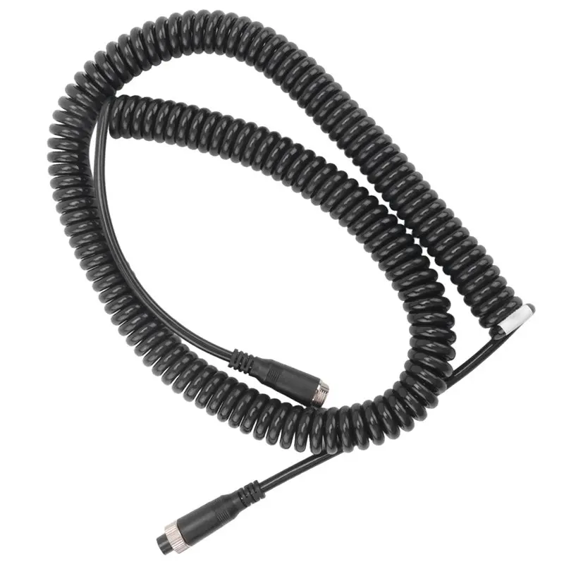 Ingenious-Car Video Aviation Spring Line 4-Pin Extension Cable For Rear View Camera Truck Trailer