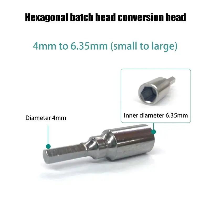 1/2Pcs Hex Shank 6.35mm To 4mm Insert Bit Adapter Socket Magnetic Holder Tools For Screwdriver Drill Bits Repair Phone Camera