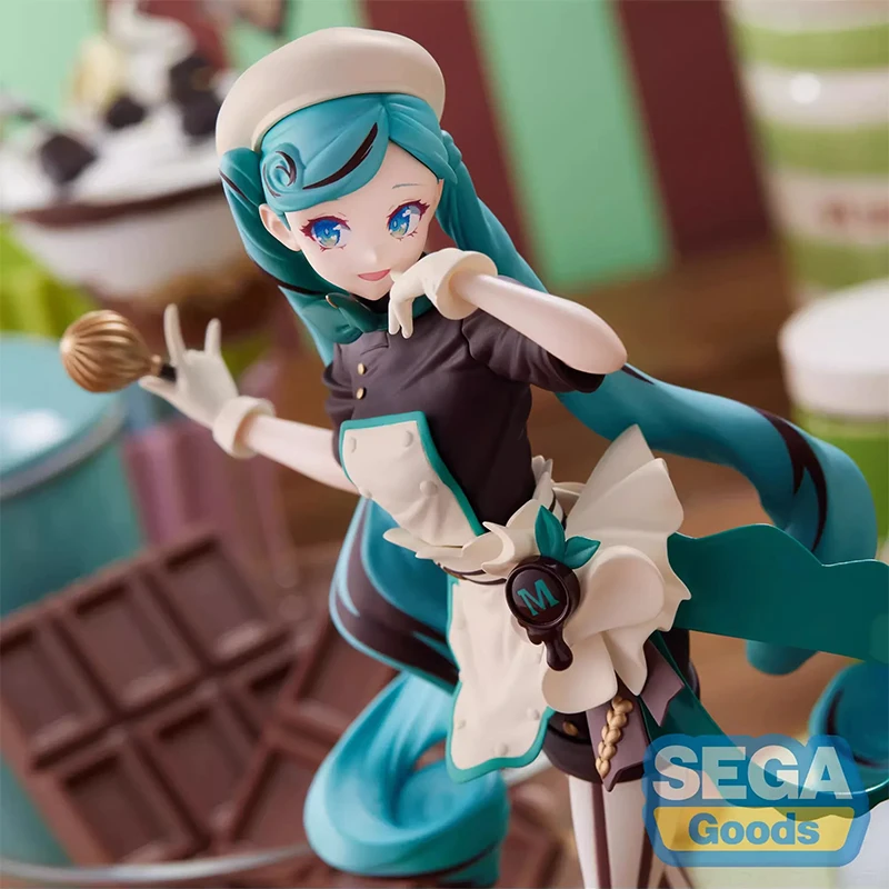 In Stock Original SEGA  Luminasta Hatsune Miku Bitter Pastry Chef Anime Figure Collectible Model Dolls Statuette Ornament Gifts