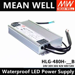 MEAN WELL HLG-480H-24A/24B/30A/36A/36B/42A/48A/48B/54A/54B Taiwan MEAN WELL LED Waterproof LED Power Supply 480W