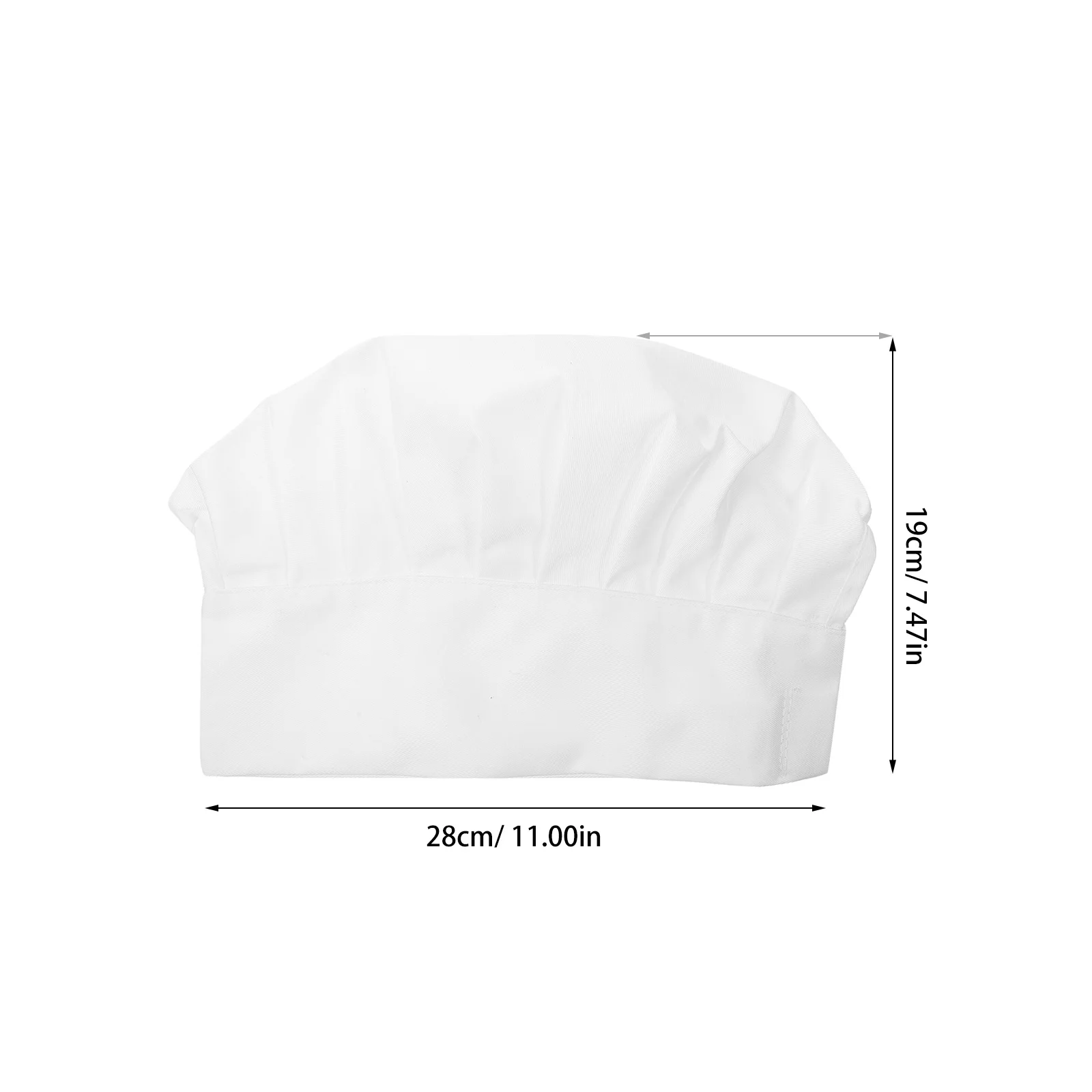 Chef Hat Unisex Cotton Cloth Kitchen Cooking Cap Moisture Absorbent Elastic For Restaurant Bakery Cooks Waiters